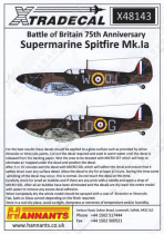 XD48143 Battle of Britain 75th Anniversary: Spitfires Part 1 (Mk.Ia)