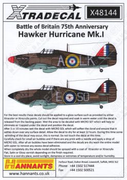 XD48144 75 Jahre Luftschlacht um England: Hurricanes Teil 1 (Mk.I)