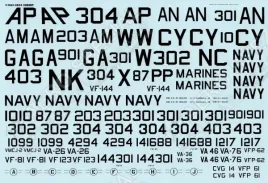 FD&S4804 F9F-8/8P Cougar U.S. Navy & U.S. Marines Grey/White