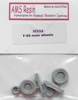 AMS32112 F-86 Sabre Weighted Main Wheels