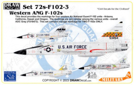 DRD7206 F-102A Delta Dagger Western Air National Guard Units