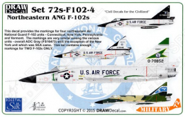 DRD7207 F-102A Delta Dagger Northeastern Air National Guard Units