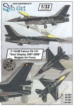 SY32081 F-16AM Fighting Falcon Solo Display 2007-2008