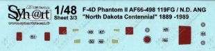 SY48085 F-4D Phantom II North Dakota Centennial 1889-1989