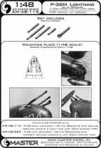 AM48115 P-38M Lightning Bewaffnung mit Flammendämpfern