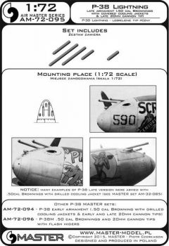 AM72095 P-38 Lightning späte Bewaffnung