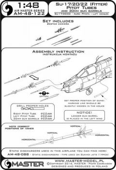 AM48122 Su-17/20/22 Fitter Staurohre und 30 mm MK-Rohre