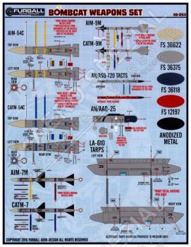 FBD48053 F-14 Tomcat Weapons Markings
