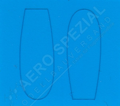 FWT4801 F-4 Phantom II Blue Transparent Film for Windscreen