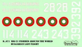 MOD72071 MiG-21 Fishbed/Mongol bulgarische Luftwaffe