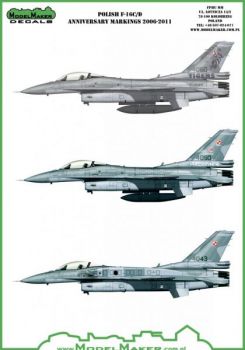 MOD72072 F-16C/D Block 52+ Fighting Falcon Jubiläumsmarkierungen 2006-2012