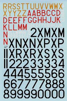 XD32013 EE Lightning: Buchstaben und Ziffern für individuelle Kennungen und Seriennummern