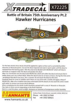 XD72225 Battle of Britain 75th Anniversary: Hurricanes Part 2 (Mk.I)