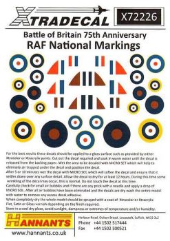 XD72226 RAF Roundels for Hurricane and Spitfire