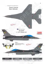 BDT48019 F-16C/D Block 30/40/50/50+ Fighting Falcon türkische Luftwaffe