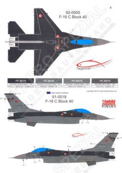 BDT4819 F-16C/D Block 30/40/50/50+ Fighting Falcon Turkish Air Force