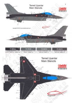 BAD7218 F-16C/D Block 30/40/50/50+ Fighting Falcon Turkish Air Force