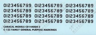 CD144004 C-135 Family General Purpose Markings