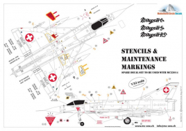 MC32015 Mirage IIIC/S/RS Stencils Swiss Air Force