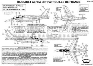 BD48130 Alpha Jet E Patrouille de France 1993