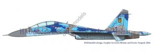 HUN72161 Su-27UB Flanker-C Russland, Ukraine, Weißrussland