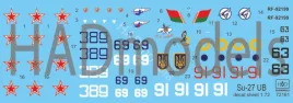 HUN72161 Su-27UB Flanker-C Belarus, Russia, Ukraine
