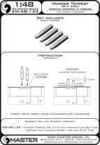 AM48133 Tempest Mk.V (Early Version) Hispano 20 mm cannon barrels in fairings