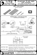 AM72122 P-40B/C Warhawk Gun Barrels and Pitot Tube