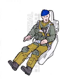 AB48192 Jet Pilot U.S. Air Force in Ejection Seat for F-5A/C Freedom Fighter