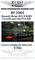 RF32031 Mirage IIIC/E/R/RD Kokarden französische Luftwaffe