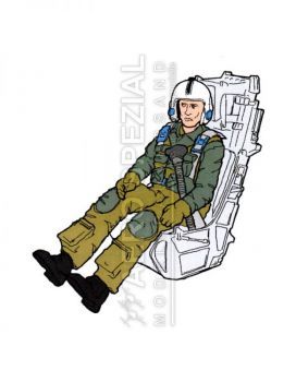 AB32107 Jet Pilot U.S. Navy in Ejection Seat for A-7E Corsair II (late Version)