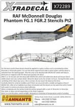 XD72289 Phantom FG.1/FGR.2 Stencils (graue Maschinen)