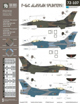 TB72107 F-16C Block 30 Fighting Falcon Alaskan Splinters Part 2