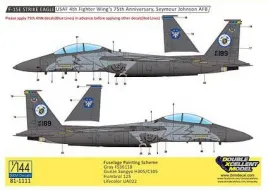 DXM14011 F-15E Strike Eagle Anniversary 4th Fighter Wing