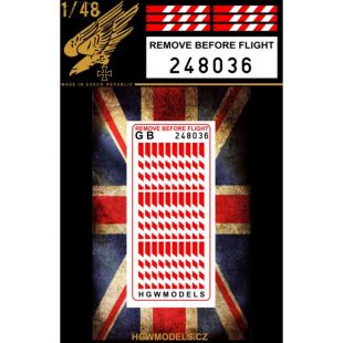HG248036 Remove before Flight Tags (GB)