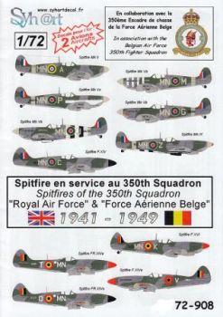SY72908 Spitfire Mk.II / IIA / Vb / Vc / IX / XIVc / XIVe / XVI