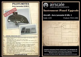 PE32LANC Lancaster B.I Instrumentenbretter