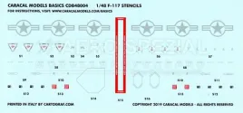 CDB48004 F-117A Nighthawk Stencils