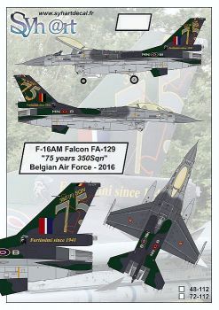 SY48112 F-16AM Fighting Falcon 75 Jahre No. 350 Sqn
