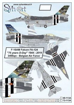 SY72113A F-16AM Fighting Falcon 75 Years D-Day No. 349 Sqn
