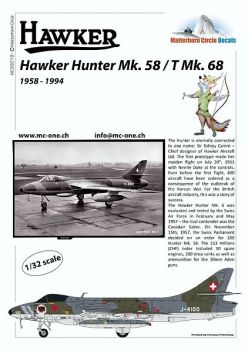 MC32019 Hunter Mk.58/T Mk.68 Schweizer Luftwaffe
