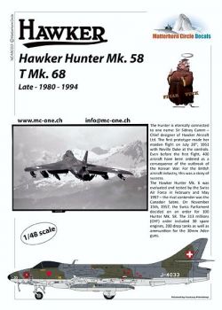 MC48020 Hunter Mk.58/T Mk.68 Swiss Air Force 1980-1994