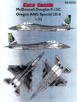 EU32122 F-15C Eagle Anniversary Finish 75 Years Oregon Air National Guard