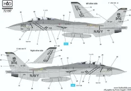 HUN72197 F-14A Tomcat VF-84 Jolly Rogers 1986