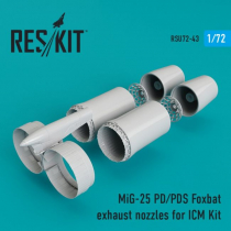 RSU720043 MiG-25PD Foxbat-E Exhaust Nozzles