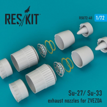 RSU720040 Su-27/Su-33 Flanker Exhaust Nozzles