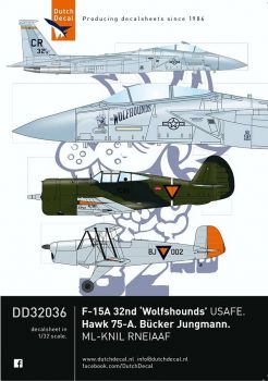 DD32036 F-15 Eagle, Bü 131 Jungmann & Hawk 75