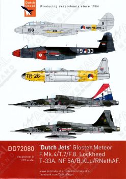 DD72080 Meteor, NF-5 & T-33 Royal Netherlands Air Force