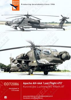 DD72086 AH-64A Apache Last Flight Royal Netherlands Air Force