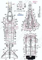 PRO32906W F-/RF-4 Phantom II Stencils in FS 36622 (Light Grey)